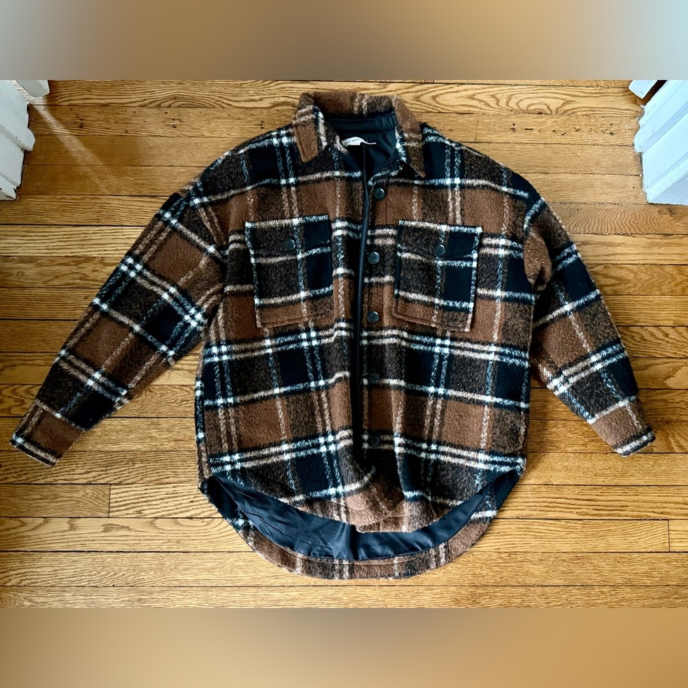 Good American Plaid “Shacket” - Size 00/0